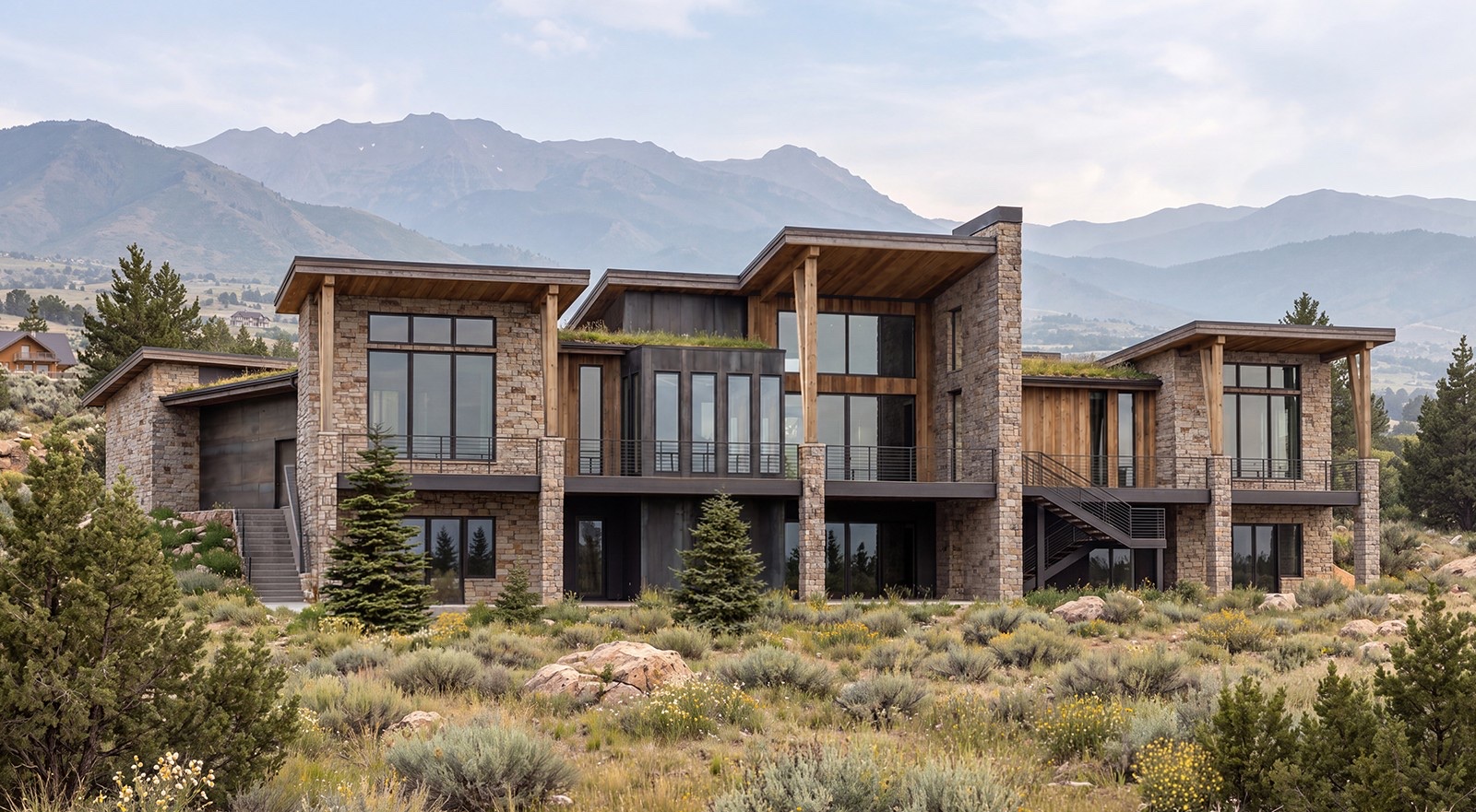 Calloway Residence, rear elevation