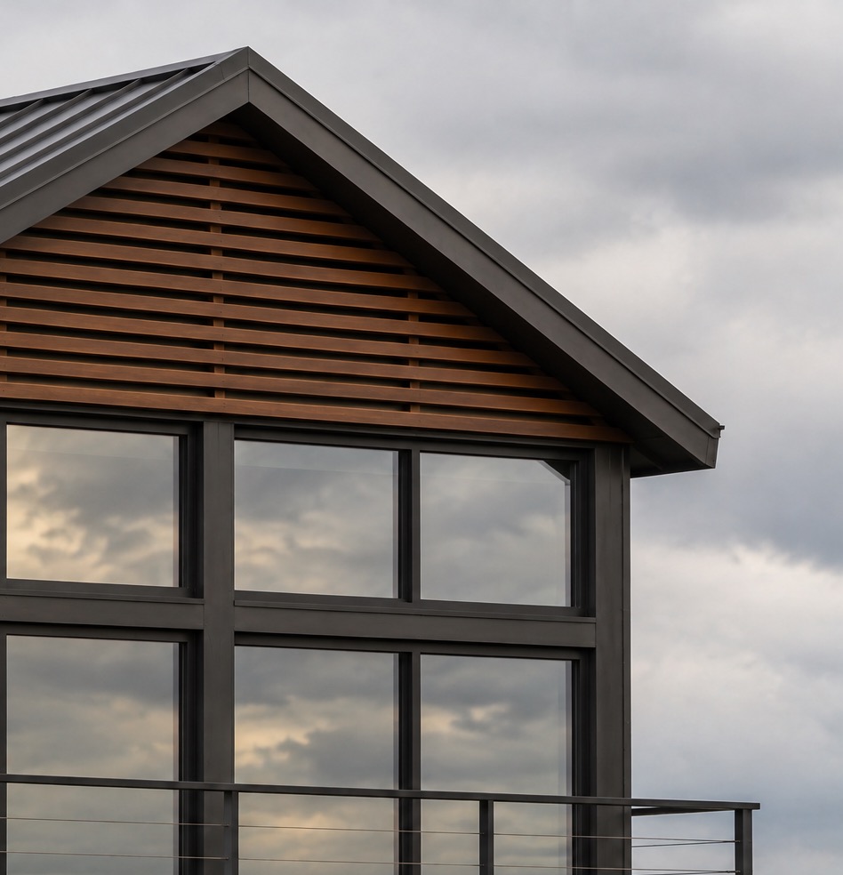 Winslow Residence, soffit and roofline detail